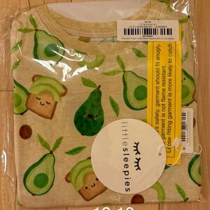 Little Sleepies Avocado Toast Long Sleeve 2 Piece Pajamas